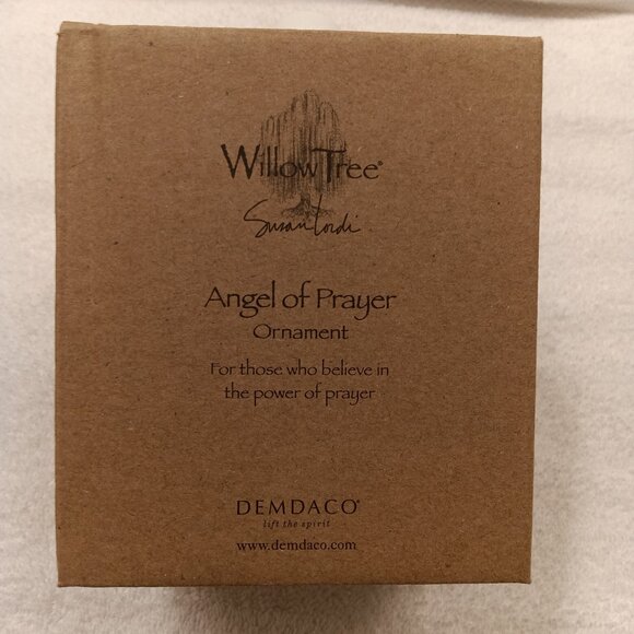 WILLOW TREE "ANGEL OF PRAYER" ORNAMENT (NEW IN THE BOX) SKU #26044 - Picture 4 of 7